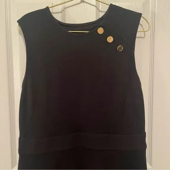 Tory Burch Midi Dress with Gold Accents - Picture 9 of 12